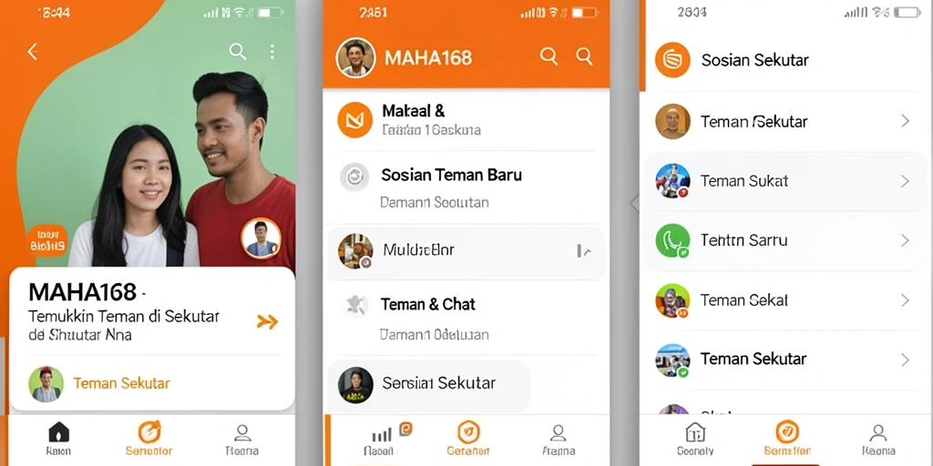 Antarmuka pengguna MAHA168 yang menarik dan intuitif.