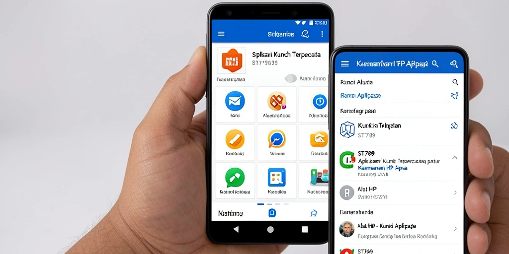 Antarmuka ST789 yang intuitif dan mudah digunakan untuk kunci aplikasi.